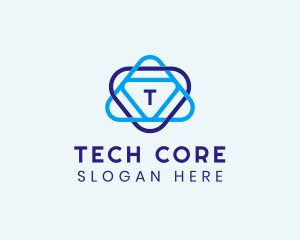 Tech Triangle Arrow Agency logo design