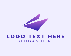 Press - Logistics Delivery Plane logo design