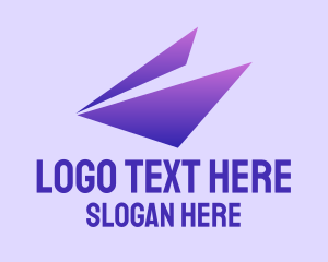 Digital Printing - Gradient Purple Triangle logo design