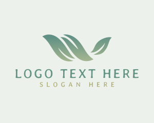 Leaves - Eco Plant Letter W logo design