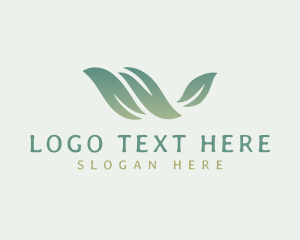 Eco Plant Letter W Logo