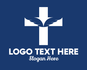 Saint - Holy Angel Wings logo design