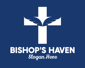 Bishop - Holy Angel Wings logo design