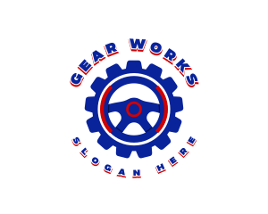 Steering Wheel Gear logo design