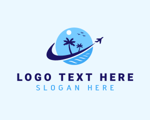 Tour Guide - Island Travel Planet logo design