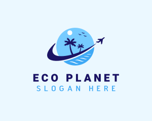 Planet - Island Travel Planet logo design