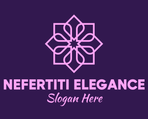 Purple Elegant Flower logo design