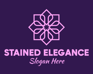 Purple Elegant Flower logo design