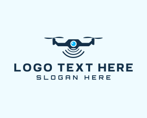 Photographer - Drone Aerial Camera logo design