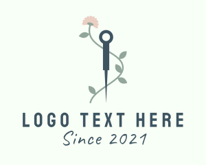 Yogi - Flower Acupuncture Needle logo design