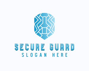 Shield Defense Cybersecurity logo design