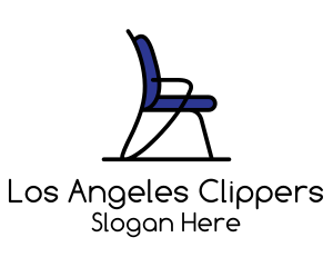 Blue Office Chair Furniture Logo