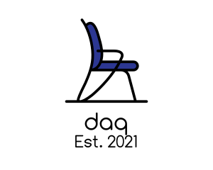 Office - Blue Office Chair Furniture logo design