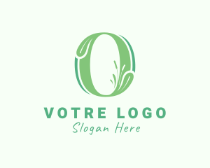 Grass - Natural Grass Letter O logo design