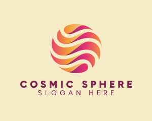 Sphere - Wave Abstract Sphere logo design