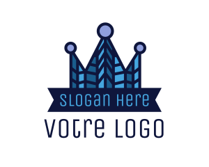 Blue Mosaic Crown Logo