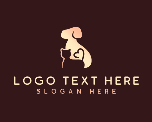 Pup - Pet Dog Cat Animal logo design
