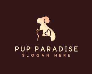 Pet Dog Cat Animal logo design