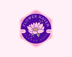 Nature Lotus Flower logo design