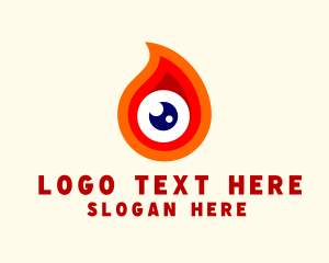 Fire - Fire Eye Vision logo design