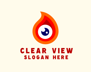 Vision - Fire Eye Vision logo design