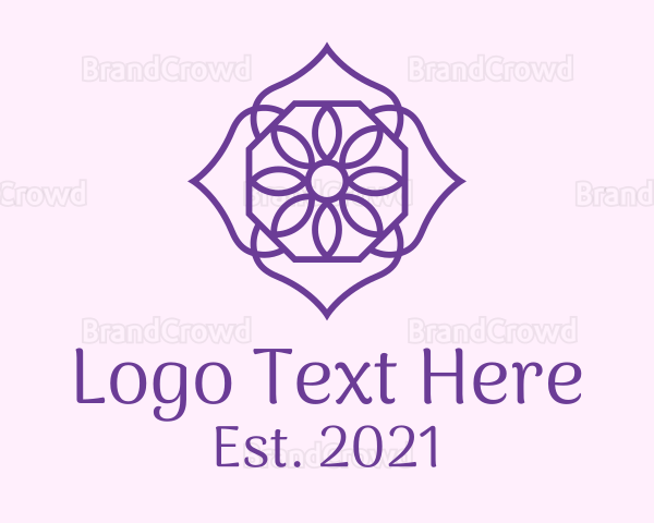 Purple Flower Petals Logo