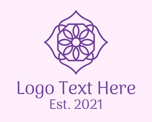 Nature - Purple Flower Petals logo design