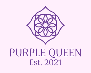 Purple Flower Petals  logo design