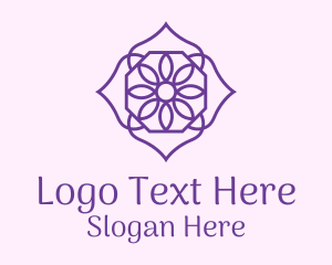 Purple Flower Petals  Logo