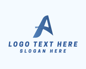 Financial - Star Talent Agency Letter A logo design