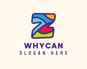 Playful Colorful Letter Z Logo