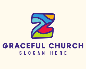 Puzzle - Playful Colorful Letter Z logo design