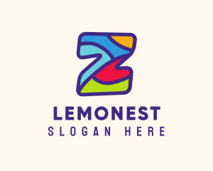 Kids - Playful Colorful Letter Z logo design