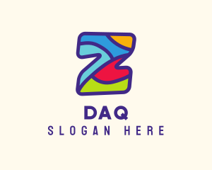 Learning - Playful Colorful Letter Z logo design