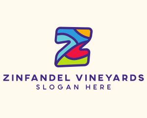 Playful Colorful Letter Z logo design