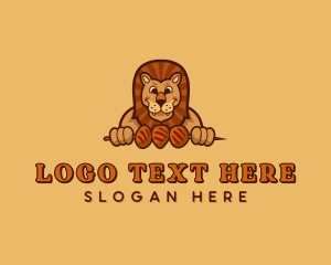 Skewers - Lion Kebab Dining logo design