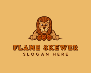 Skewer - Lion Kebab Dining logo design