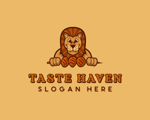 Lion Kebab Dining logo design