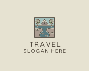 Outdoor Travel Lagoon  logo design