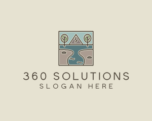 Outdoor Travel Lagoon  logo design