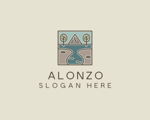 Outdoor Travel Lagoon  logo design