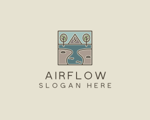 Outdoor Travel Lagoon  logo design