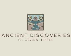 Outdoor Travel Lagoon  logo design