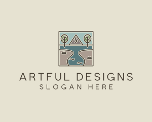 Outdoor Travel Lagoon  logo design