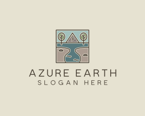 Outdoor Travel Lagoon  logo design