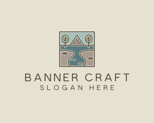 Outdoor Travel Lagoon  logo design