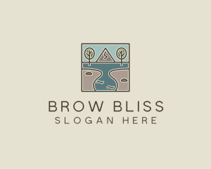 Outdoor Travel Lagoon  logo design