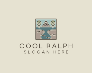 Outdoor Travel Lagoon  logo design