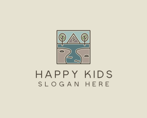 Outdoor Travel Lagoon  logo design