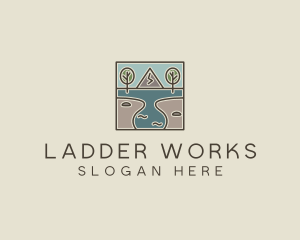 Outdoor Travel Lagoon  logo design